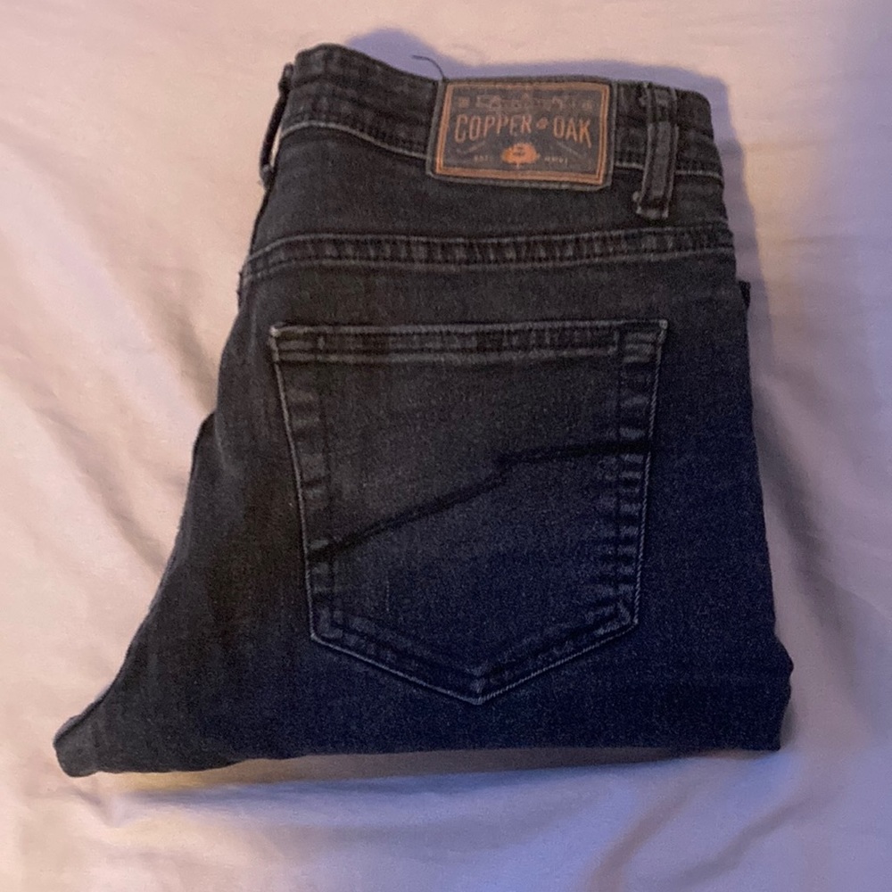 30x30 Slim Straight Copper & Oak Jeans